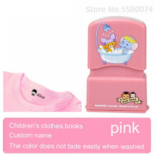 Cargar imagen en el visor de la galería, custom-made Baby Name Stamp DIY for children Name Seal student clothes chapter Not Easy To Fade Security Name Stamp Sticker
