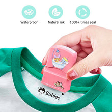 Cargar imagen en el visor de la galería, Customized Name Stamp Paints Personal Student Child Baby Engraved Waterproof Non-fading Kindergarten Cartoon Clothing Name Seal
