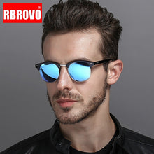 Cargar imagen en el visor de la galería, RBROVO 2019 Semi-Rimless Brand Designer Sunglasses Women/Men Polarized UV400 Classic Oculos De Sol Gafas Retro Eyeglasses
