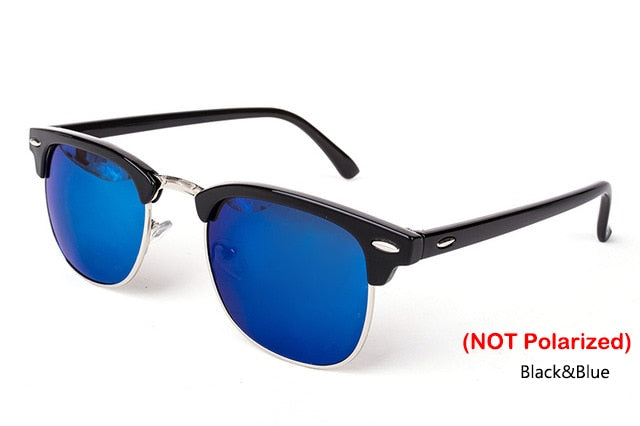 RBROVO 2019 Semi-Rimless Brand Designer Sunglasses Women/Men Polarized UV400 Classic Oculos De Sol Gafas Retro Eyeglasses
