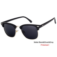 Cargar imagen en el visor de la galería, RBROVO 2019 Semi-Rimless Brand Designer Sunglasses Women/Men Polarized UV400 Classic Oculos De Sol Gafas Retro Eyeglasses
