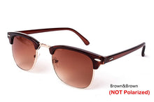 Cargar imagen en el visor de la galería, RBROVO 2019 Semi-Rimless Brand Designer Sunglasses Women/Men Polarized UV400 Classic Oculos De Sol Gafas Retro Eyeglasses
