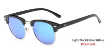 Cargar imagen en el visor de la galería, RBROVO 2019 Semi-Rimless Brand Designer Sunglasses Women/Men Polarized UV400 Classic Oculos De Sol Gafas Retro Eyeglasses
