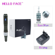 Cargar imagen en el visor de la galería, Dr pen Ultima M8 With 7 pcs Cartridges Wireless Derma Pen Skin Care Kit Microneedle Home Use Beauty Machine
