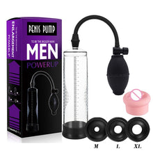 Cargar imagen en el visor de la galería, Effective Penis Pump Enlargement Vacuum Dick Extender Men Sex Toy Increase Length Enlarger Male Train Erotic Adult Sexy Product
