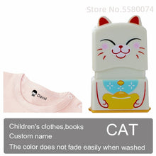 Cargar imagen en el visor de la galería, custom-made Baby Name Stamp DIY for children Name Seal student clothes chapter Not Easy To Fade Security Name Stamp Sticker
