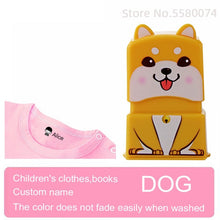 Cargar imagen en el visor de la galería, custom-made Baby Name Stamp DIY for children Name Seal student clothes chapter Not Easy To Fade Security Name Stamp Sticker
