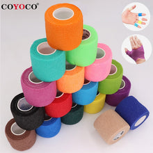 Cargar imagen en el visor de la galería, COYOCO Colorful Sport Self Adhesive Elastic Bandage Wrap Tape 4.5m Elastoplast For Knee Support Pads Finger Ankle Palm Shoulder
