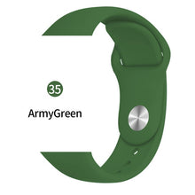 Cargar imagen en el visor de la galería, Soft Sports Watch Silicone band Watch for Apple 4 3 2 1 38 MM 42 MM Breathable Bracelet for Iwatch Series 5 40mm 44mm strap
