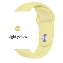 Cargar imagen en el visor de la galería, Soft Sports Watch Silicone band Watch for Apple 4 3 2 1 38 MM 42 MM Breathable Bracelet for Iwatch Series 5 40mm 44mm strap
