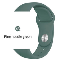 Cargar imagen en el visor de la galería, Soft Sports Watch Silicone band Watch for Apple 4 3 2 1 38 MM 42 MM Breathable Bracelet for Iwatch Series 5 40mm 44mm strap
