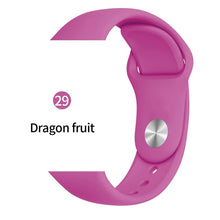 Cargar imagen en el visor de la galería, Soft Sports Watch Silicone band Watch for Apple 4 3 2 1 38 MM 42 MM Breathable Bracelet for Iwatch Series 5 40mm 44mm strap
