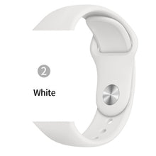 Cargar imagen en el visor de la galería, Soft Sports Watch Silicone band Watch for Apple 4 3 2 1 38 MM 42 MM Breathable Bracelet for Iwatch Series 5 40mm 44mm strap

