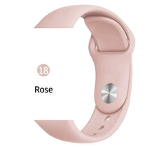 Cargar imagen en el visor de la galería, Soft Sports Watch Silicone band Watch for Apple 4 3 2 1 38 MM 42 MM Breathable Bracelet for Iwatch Series 5 40mm 44mm strap
