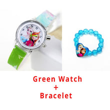 Cargar imagen en el visor de la galería, Princess Elsa Children Watches Spiderman Colorful Light Source Boys Watch Girls Kids Party Gift Clock Wrist Relogio Feminino
