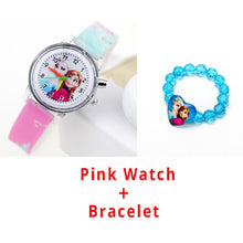 Cargar imagen en el visor de la galería, Princess Elsa Children Watches Spiderman Colorful Light Source Boys Watch Girls Kids Party Gift Clock Wrist Relogio Feminino
