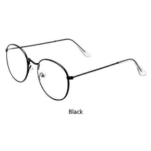 Cargar imagen en el visor de la galería, Vintage Round Glasses frame retro Female Frame Clear lens Eyeware Brand Designer gafas De Sol Gafas eyeglasses eyewear Bookworm

