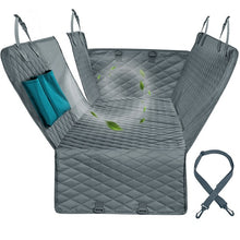 Cargar imagen en el visor de la galería, Dog Car Seat Cover View Mesh Waterproof Pet Carrier Car Rear Back Seat Mat Hammock Cushion Protector With Zipper And Pockets
