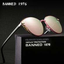 Cargar imagen en el visor de la galería, BANNED 1976 Luxury Women Sunglasses Fashion Round Ladies Vintage Retro Brand Designer Oversized Female Sun Glasses oculos gafas
