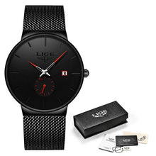 Cargar imagen en el visor de la galería, LIGE Quartz Clock Sports Men Watch Top Brand Luxury Famous Dress Fashion Watches Male Unisex Ultra Thin Wrist watch Para Hombre

