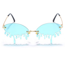 Cargar imagen en el visor de la galería, Fashion Rimless Sunglasses Women New Vintage Unique Tears Shape Steampunk Sunglasses Female Gafas Shades UV400 Oculos Feminino
