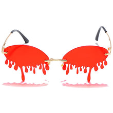 Cargar imagen en el visor de la galería, Fashion Rimless Sunglasses Women New Vintage Unique Tears Shape Steampunk Sunglasses Female Gafas Shades UV400 Oculos Feminino
