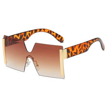 Cargar imagen en el visor de la galería, Fashion Oversized Square Rimless Sunglasses Women Brand Designer Flat Top Big Sun Glasses Female One Piece Travel Gafa de sol
