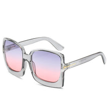 Cargar imagen en el visor de la galería, Higodoy Fashion Oversized Women Sunglasses Brand Designer Plastic Female Big Frame Gradient Sun Glasses UV400 gafas de sol mujer
