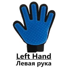 Cargar imagen en el visor de la galería, Pet Dog Cat Grooming Cleaning Brush Gloves Effective Deshedding Back Massage Rabbit Animal Bathing Hair Removal Gloves Dog Comb
