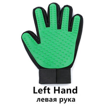 Cargar imagen en el visor de la galería, Pet Dog Cat Grooming Cleaning Brush Gloves Effective Deshedding Back Massage Rabbit Animal Bathing Hair Removal Gloves Dog Comb
