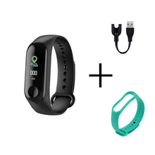 Cargar imagen en el visor de la galería, Men Smart Sports watch blood pressure heart rate monitor message reminder bluetooth waterproof men and women bracelet kids wrist
