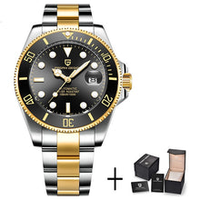 Cargar imagen en el visor de la galería, PAGANI Design Brand Luxury Men Watches Automatic Black Watch Men Stainless Steel Waterproof Business Sport Mechanical Wristwatch
