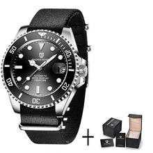 Cargar imagen en el visor de la galería, PAGANI Design Brand Luxury Men Watches Automatic Black Watch Men Stainless Steel Waterproof Business Sport Mechanical Wristwatch
