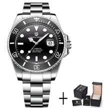 Cargar imagen en el visor de la galería, PAGANI Design Brand Luxury Men Watches Automatic Black Watch Men Stainless Steel Waterproof Business Sport Mechanical Wristwatch
