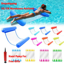 Cargar imagen en el visor de la galería, Hot Sale Summer Water Hammock Water Toys Recliner Foldable Inflatable Floating Bed Swimming Pool Floating Swimming Mattress Sea
