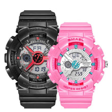 Cargar imagen en el visor de la galería, Couple Watches Sports Watch Waterproof 50M Clock Luminous reloj Auto Date Wristwatches Black Gold Watch Women And Men Watches
