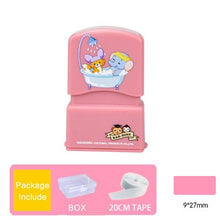 Cargar imagen en el visor de la galería, Customized Name Stamp Paints Personal Student Child Baby Engraved Waterproof Non-fading Kindergarten Cartoon Clothing Name Seal
