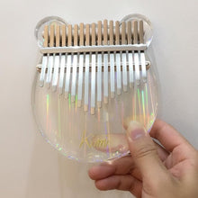 Cargar imagen en el visor de la galería, kimi kalimba 17 key thumb piano transparent crystal finger piano kalimba beginner Acrylic Thumb Piano 17-key
