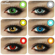 Cargar imagen en el visor de la galería, EYESHARE 1 Pair  Beautiful Pupil  Eye Cosmetic Colorful Contact Lenses Halloween Cosplay Lenses Crazy Lens for Eyes
