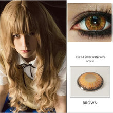 Cargar imagen en el visor de la galería, EYESHARE 1 Pair  Beautiful Pupil  Eye Cosmetic Colorful Contact Lenses Halloween Cosplay Lenses Crazy Lens for Eyes
