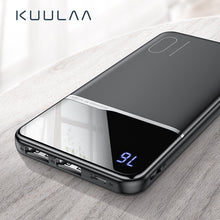 Cargar imagen en el visor de la galería, KUULAA Power Bank 10000mAh Portable Charging PowerBank 10000 mAh USB PoverBank External Battery Charger For Xiaomi Mi 9 8 iPhone
