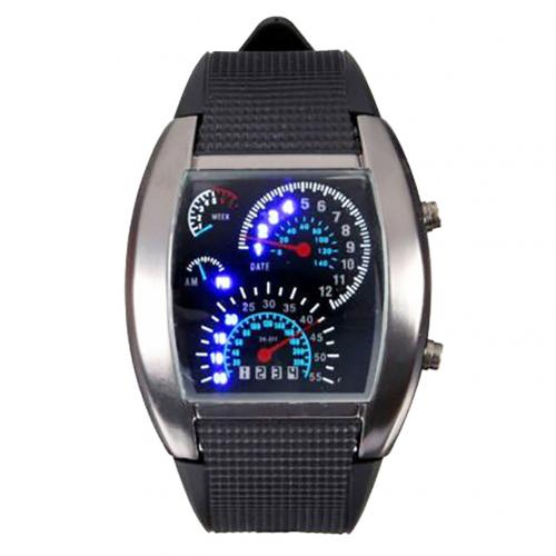 Luxury Brand Men Fashine LED Outdoor Silicone Band Date Display Analog Digital Sports Electronic Wrist Watch Man Quartz Clock