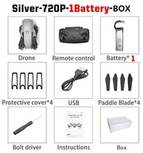 Cargar imagen en el visor de la galería, LSRC 2020 E68pro Mini Drone HD 4K 1080P WiFi FPV Camera Drones Height Hold Mode RC Foldable Quadcopter Dron Boy Toy Gift
