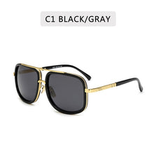 Cargar imagen en el visor de la galería, New Fashion Big Frame Sunglasses Men Square  Metal Sun Glasses Women Retro Sun Glasses Vintage High Quality Gafas Oculos De Sol
