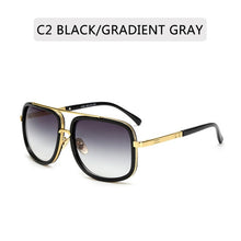 Cargar imagen en el visor de la galería, New Fashion Big Frame Sunglasses Men Square  Metal Sun Glasses Women Retro Sun Glasses Vintage High Quality Gafas Oculos De Sol
