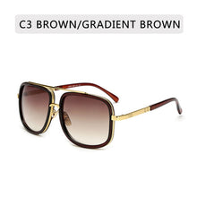 Cargar imagen en el visor de la galería, New Fashion Big Frame Sunglasses Men Square  Metal Sun Glasses Women Retro Sun Glasses Vintage High Quality Gafas Oculos De Sol
