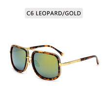 Cargar imagen en el visor de la galería, New Fashion Big Frame Sunglasses Men Square  Metal Sun Glasses Women Retro Sun Glasses Vintage High Quality Gafas Oculos De Sol
