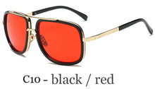 Cargar imagen en el visor de la galería, New Fashion Big Frame Sunglasses Men Square  Metal Sun Glasses Women Retro Sun Glasses Vintage High Quality Gafas Oculos De Sol
