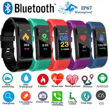 Cargar imagen en el visor de la galería, Smart Watch Bluetooth Heart Rate Blood Pressure Fitness Tracker Smart Bracelet ID115Plus Men Women Relogio For Ios Android
