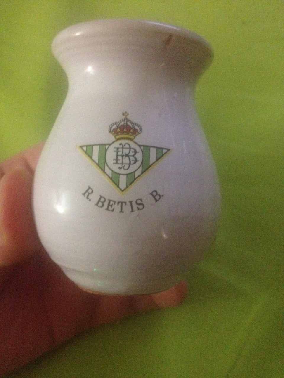 BEBEDERO OLLETA CERAMICO ESCUDO R BETIS SILVESTRISMO